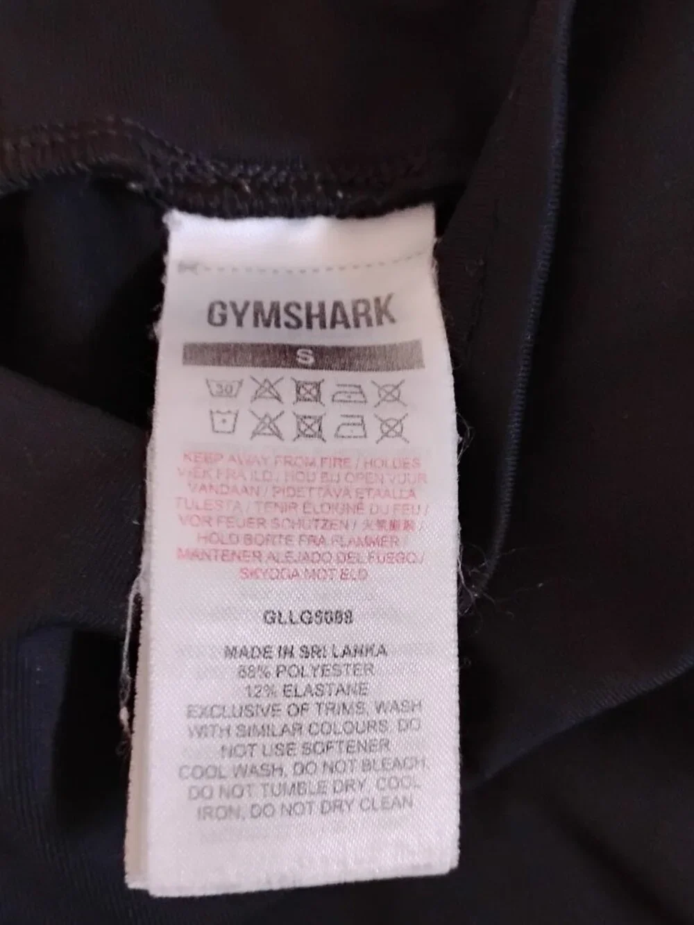Gymshark Women's Black High-Rise Power Seamless Pull-On Compression Legging Sz S